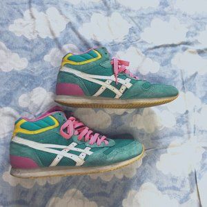 amazing 80s-style neon Onitsuka Tiger sneakers
